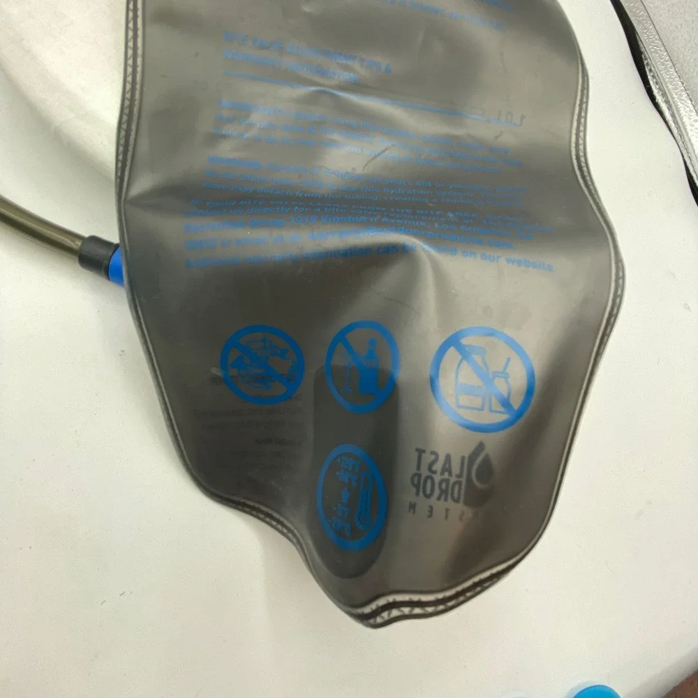 Outdoor Products 2L Hydration Bladder Reservoir Last Drop System Smoke Blue